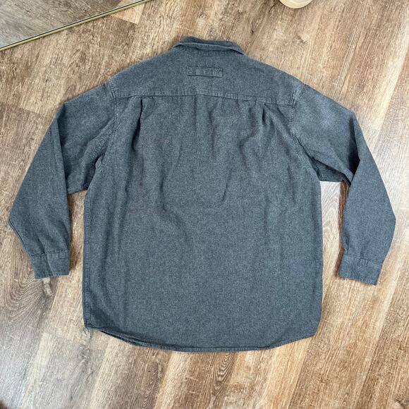 Duluth Trading Company Dark Gray Button Up Shirt Relaxed Fit - Picture 4 of 4
